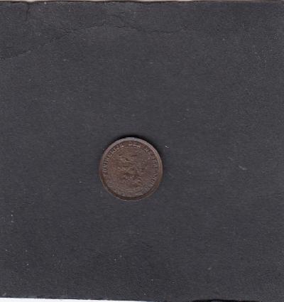 Beschrijving: 1/2 Cent WILHELMINA 